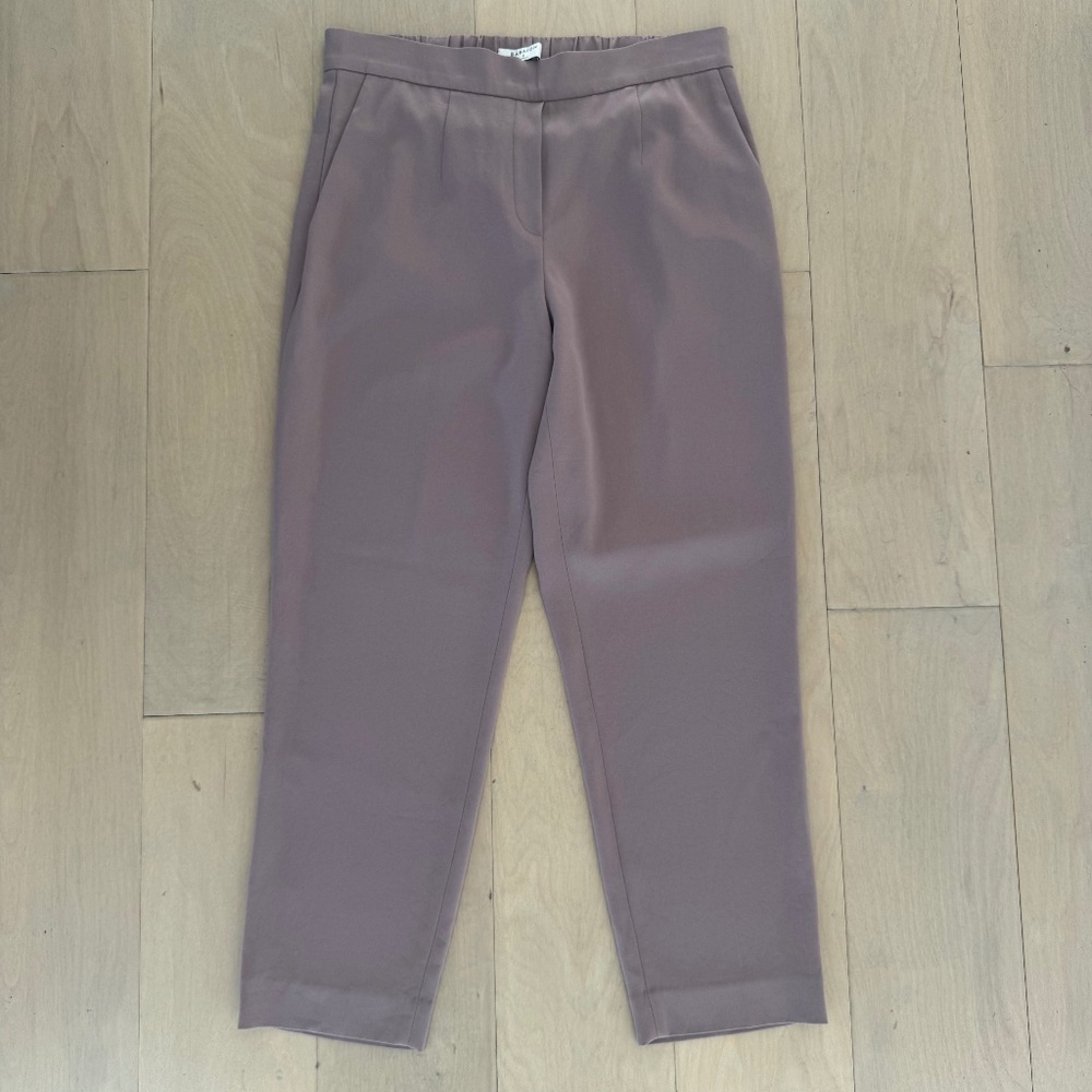 Babaton Aritzia Mauve Tailored Ankle Pants Size 8 Elastic Back Waist